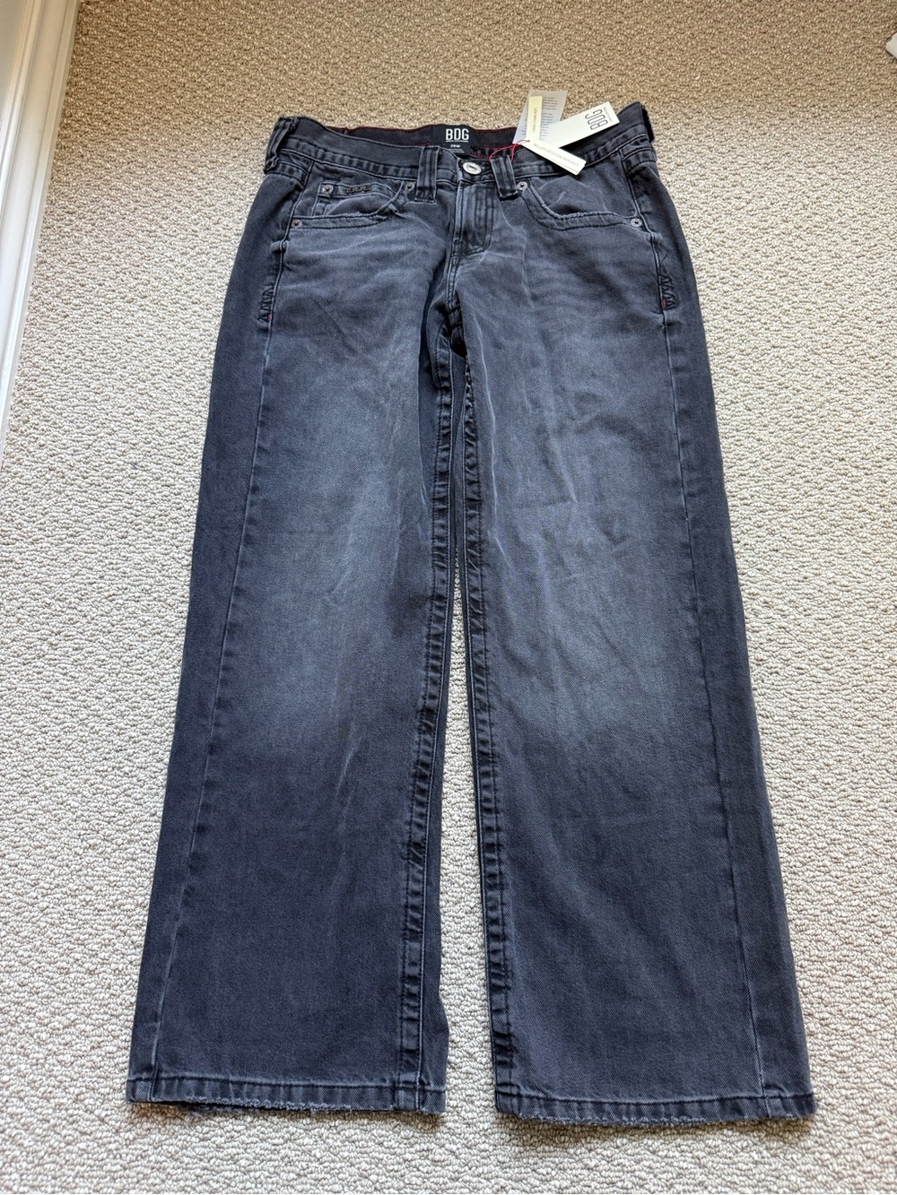 BDG Wide Leg Jeans Women’s 28W Black Faded NWT 100% Cotton